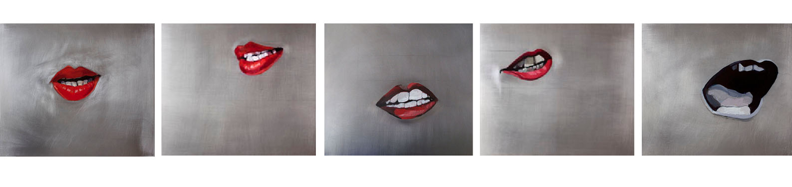 Film stills from artist Emilia Izquierdo's experimental film Mouths 2009.